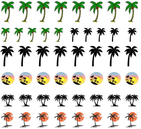 Palm Tree Nail Art