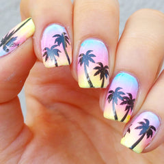 Palm Tree Nail Art