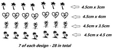 Palm Tree Vinyl Stickers ( Multiple colours to choose from )
