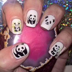 Panda Nail Art