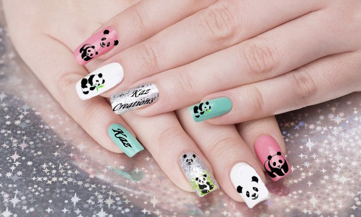 Panda Nail Art