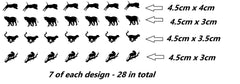 Panther  Vinyl Stickers ( Multiple colours to choose from )