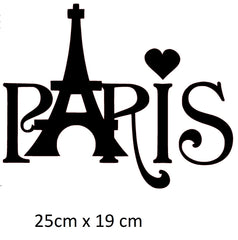Paris France  Vinyl Stickers ( Multiple colours to choose from )