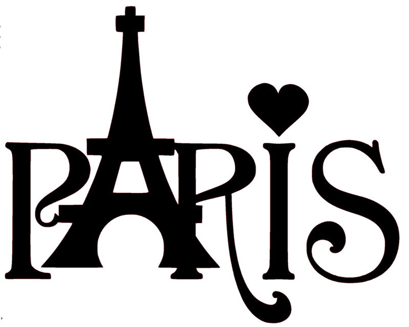 Paris France  Vinyl Stickers ( Multiple colours to choose from )