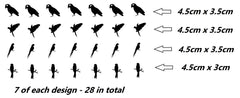 Parrot  Vinyl Stickers ( Multiple colours to choose from )