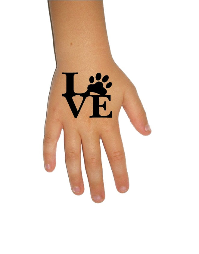 Paw Prints c2 Temporary Tattoos