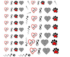 Rottweiler Dog  Nail Art Decals