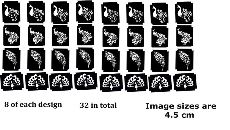 Peacock Tattoo Stencils