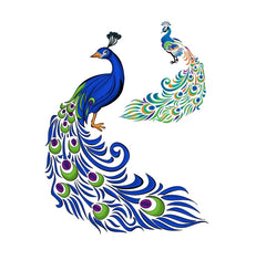 Peacock Iron On Transfer ( Several Designs )