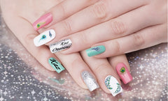 Peacock Feathers Nail Art