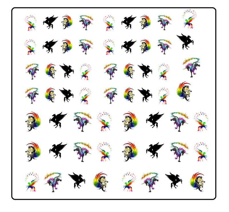 Pegasus  Nail Art Decal