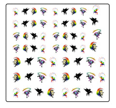 Pegasus  Nail Art Decal