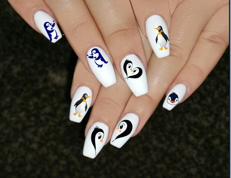 Penguin Nail Art Decals ( 2 different styles to choose from )
