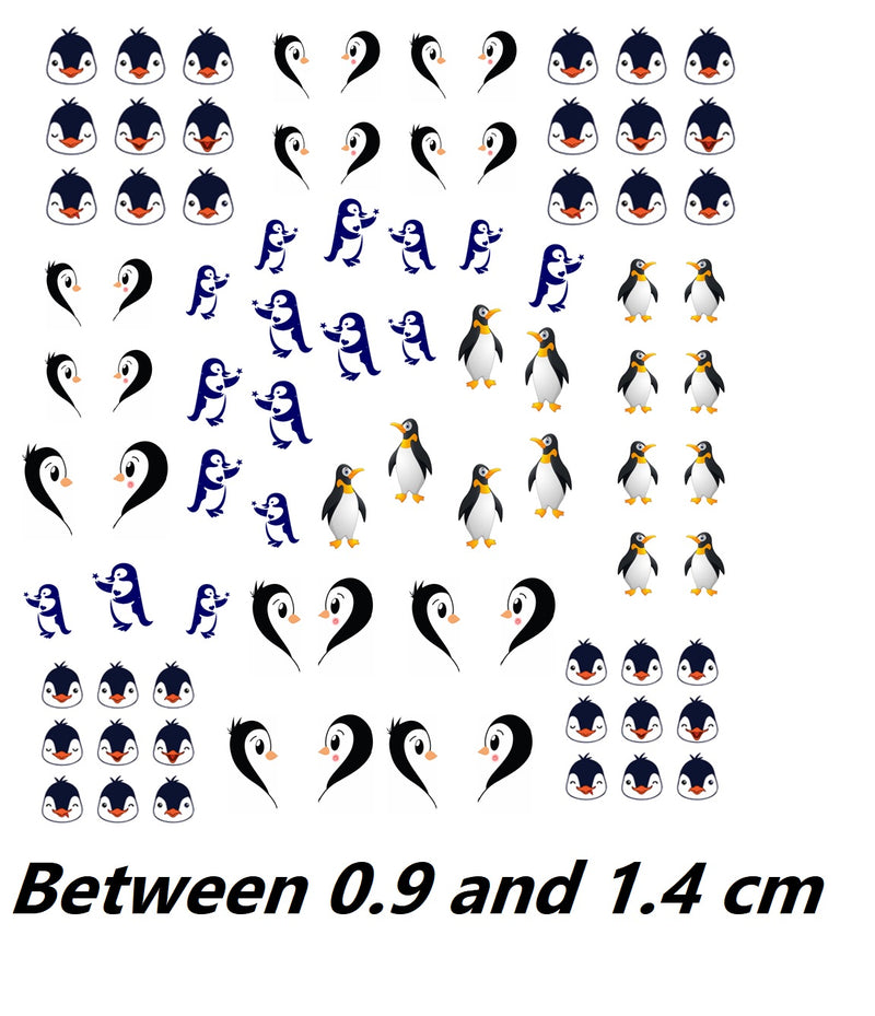Penguin Nail Art Decals ( 2 different styles to choose from )