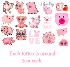 Pug  Temporary Tattoos