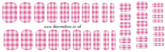 Pink  Gingham  Full Nail Wrap