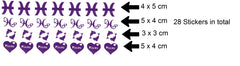 Pisces Zodiac Vinyl Stickers ( Multiple colours to choose from )