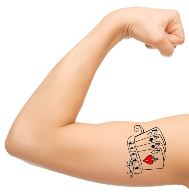 Playing Cards  Temporary Tattoos