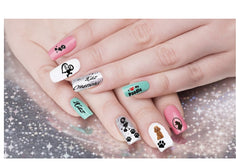 Poodle  Nail Art Decals