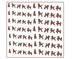 Poodle  Nail Stickers