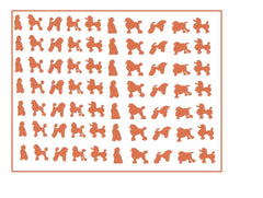 Poodle  Nail Stickers
