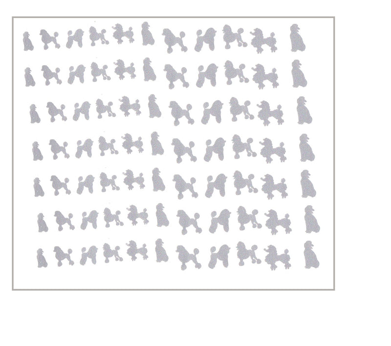 Poodle  Nail Stickers