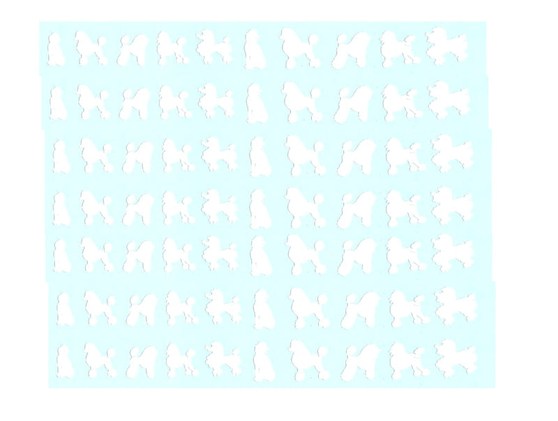 Poodle  Nail Stickers