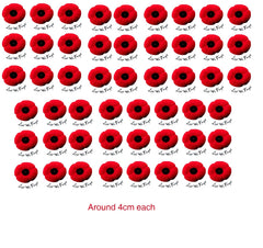 Remembrance day Poppy c3  Temporary Tattoos x 51