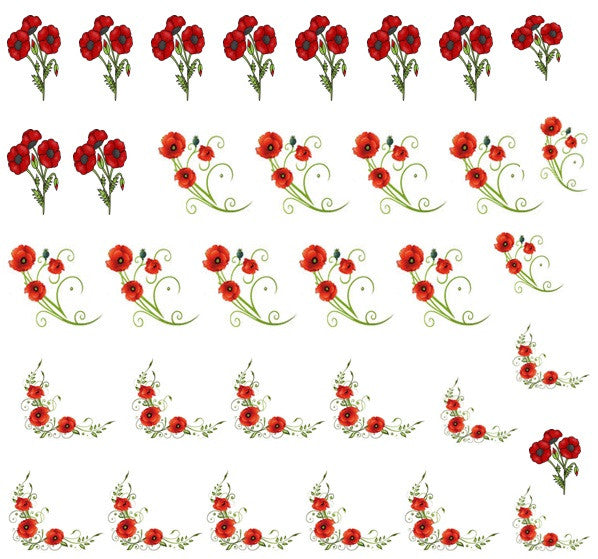 Poppy  Code 3 Nail Art