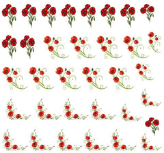 Poppy  Code 3 Nail Art