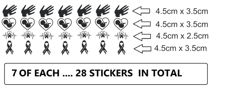 Premature Baby Vinyl Stickers ( Multiple colours to choose from )