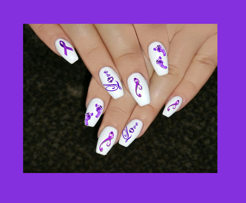World Prematurity Day ( Premature baby ) Nail Art Decals