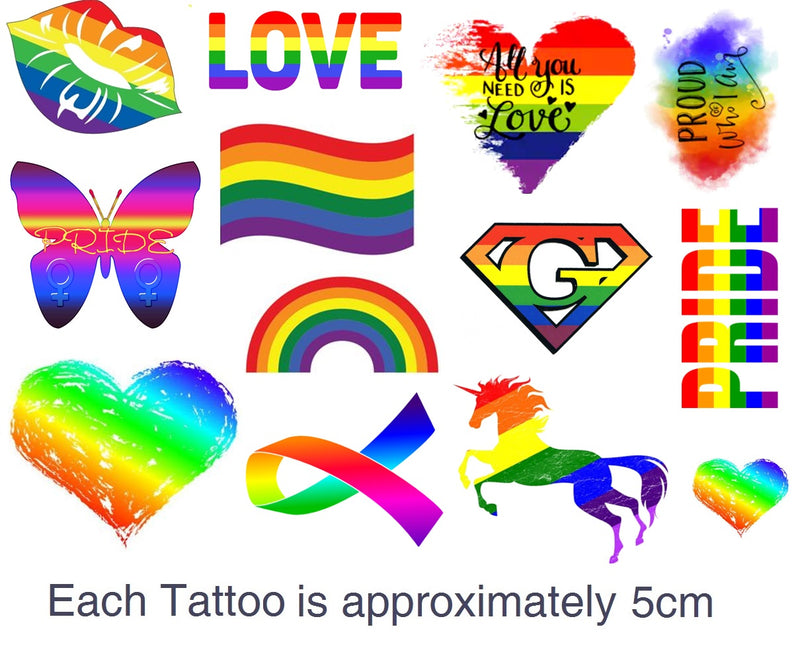 Pride LGBT Temporary Tattoos
