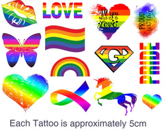 Pride LGBT Temporary Tattoos