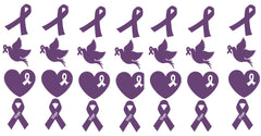 Ribbon Awareness Vinyl Stickers ( Multiple colours to choose from )