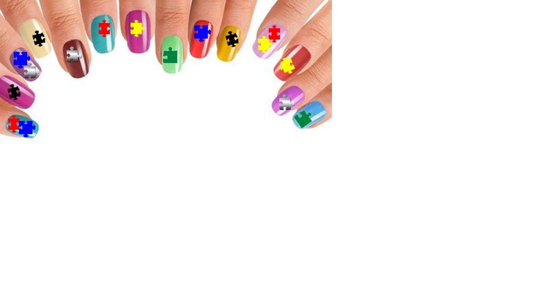 Puzzle Autism  Nail Stickers