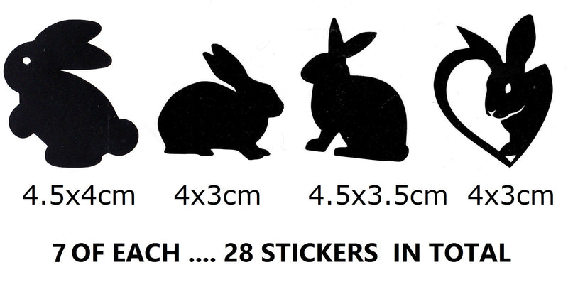 Rabbit Vinyl Stickers ( Multiple colours to choose from )