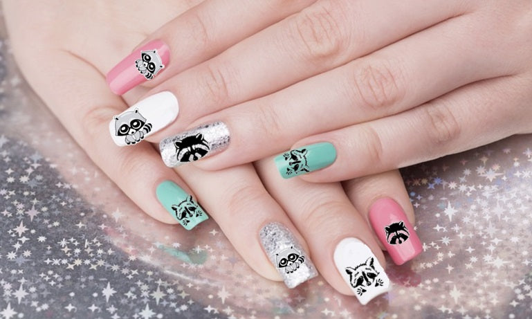 Raccoon Nail Art