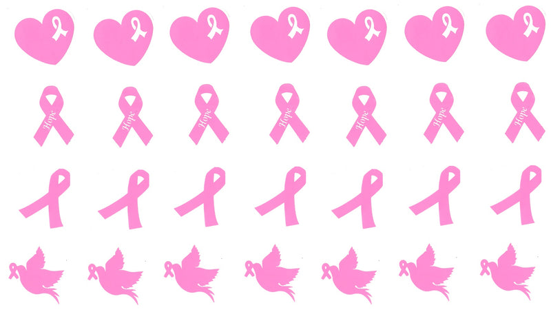 Ribbon Awareness Vinyl Stickers ( Multiple colours to choose from )