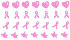 Ribbon Awareness Vinyl Stickers ( Multiple colours to choose from )