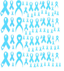 Awareness Ribbon Nail Stickers