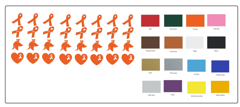 Musical Instruments  Vinyl Stickers ( Multiple colours to choose from )