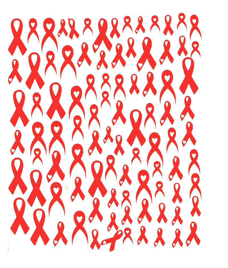 Awareness Ribbon Nail Stickers
