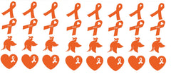 Ribbon Awareness Vinyl Stickers ( Multiple colours to choose from )