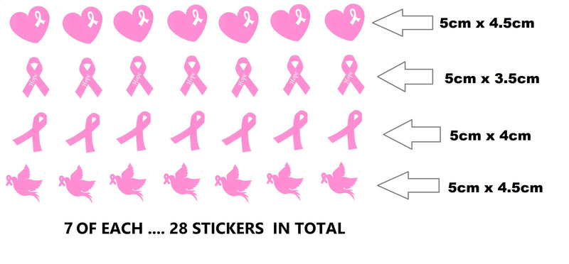 Ribbon Awareness Vinyl Stickers ( Multiple colours to choose from )