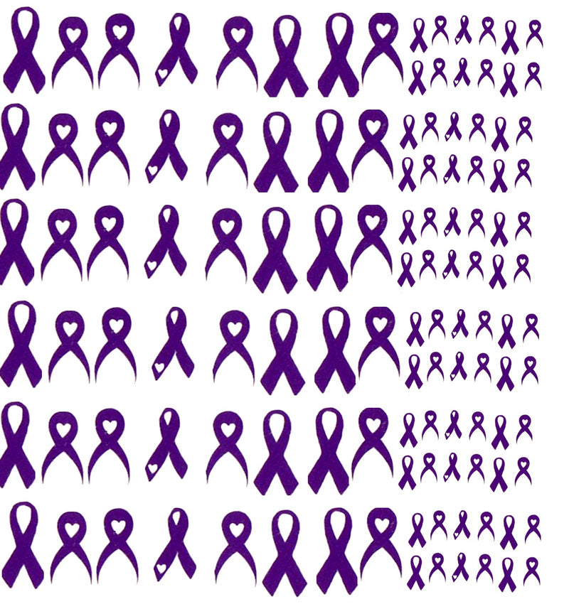 Awareness Ribbon Nail Stickers