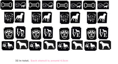 Rottweiler Dog  Tattoo Body Art  Stencils c2