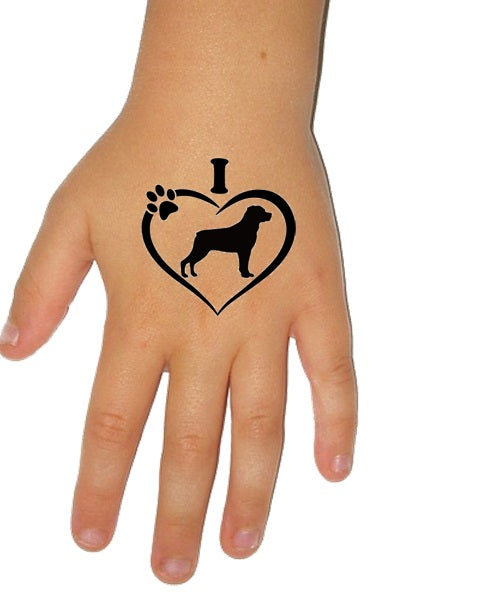 Rottweiler Dog Temporary Tattoos