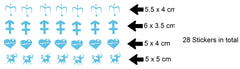 Sagittarius Vinyl Stickers ( Multiple colours to choose from )