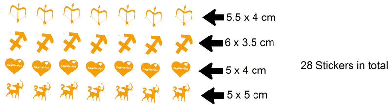 Sagittarius Vinyl Stickers ( Multiple colours to choose from )